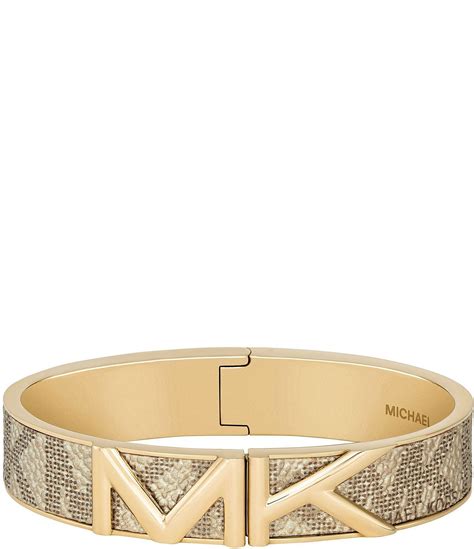 michael kors gold open bangle with logo|michael kors bracelet price.